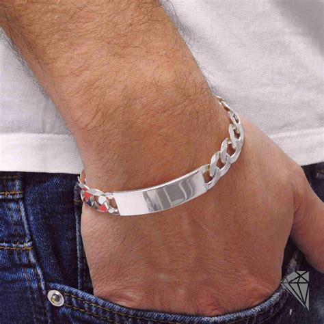 pulsera de plata hombre.